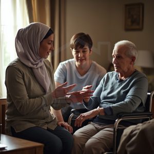 فیزیوتراپی و کاردرمانی در منزل در زمان طلایی بعد از سکته مغزی