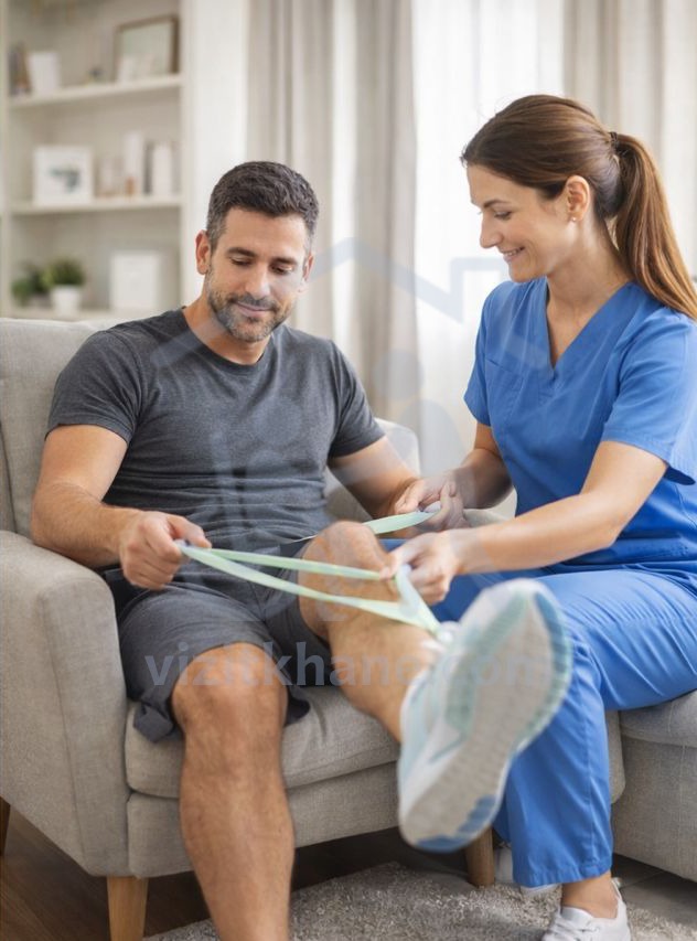 فیزیوتراپی بعداز جراحی زانو 2
